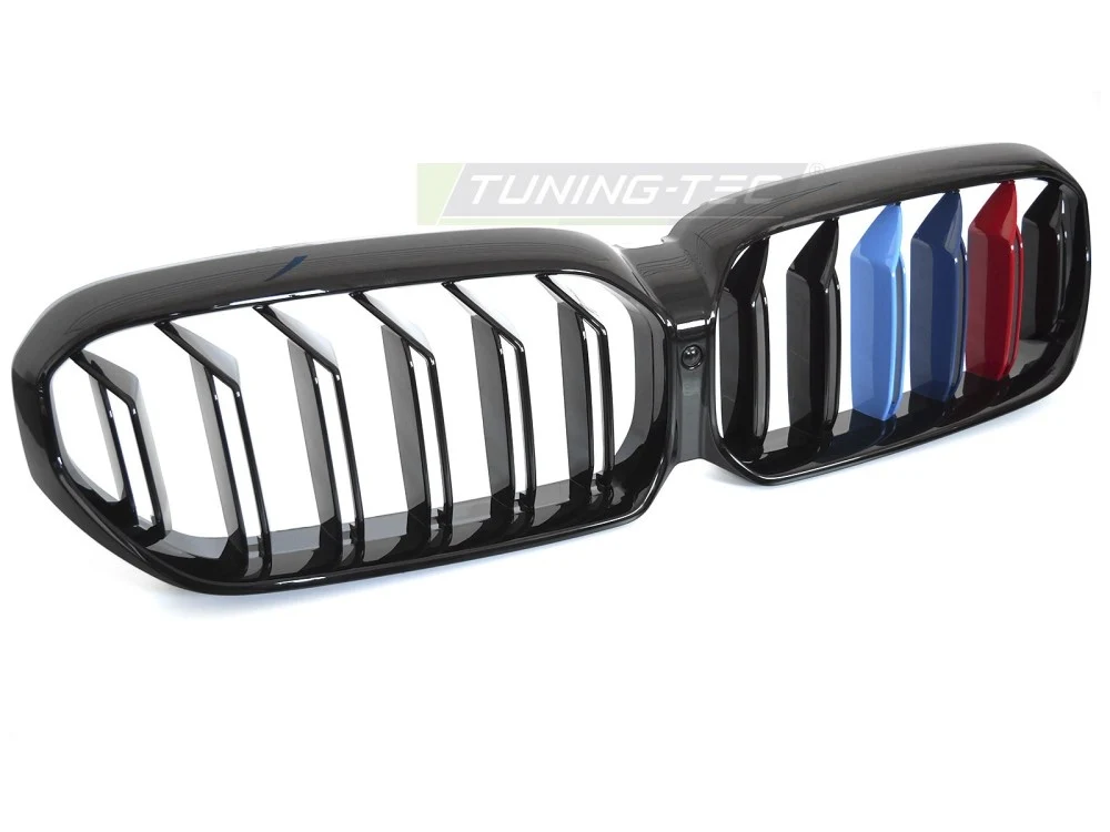 Grill BMW 5 Serie (G30/G31/F90) 17-23 - Tri-Colour Double Bar Glossy Black