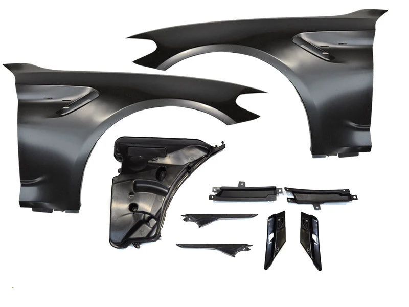 Skjermer BMW G30 G31 2017–2020 Sport Style svart med sideventil - BPBM10