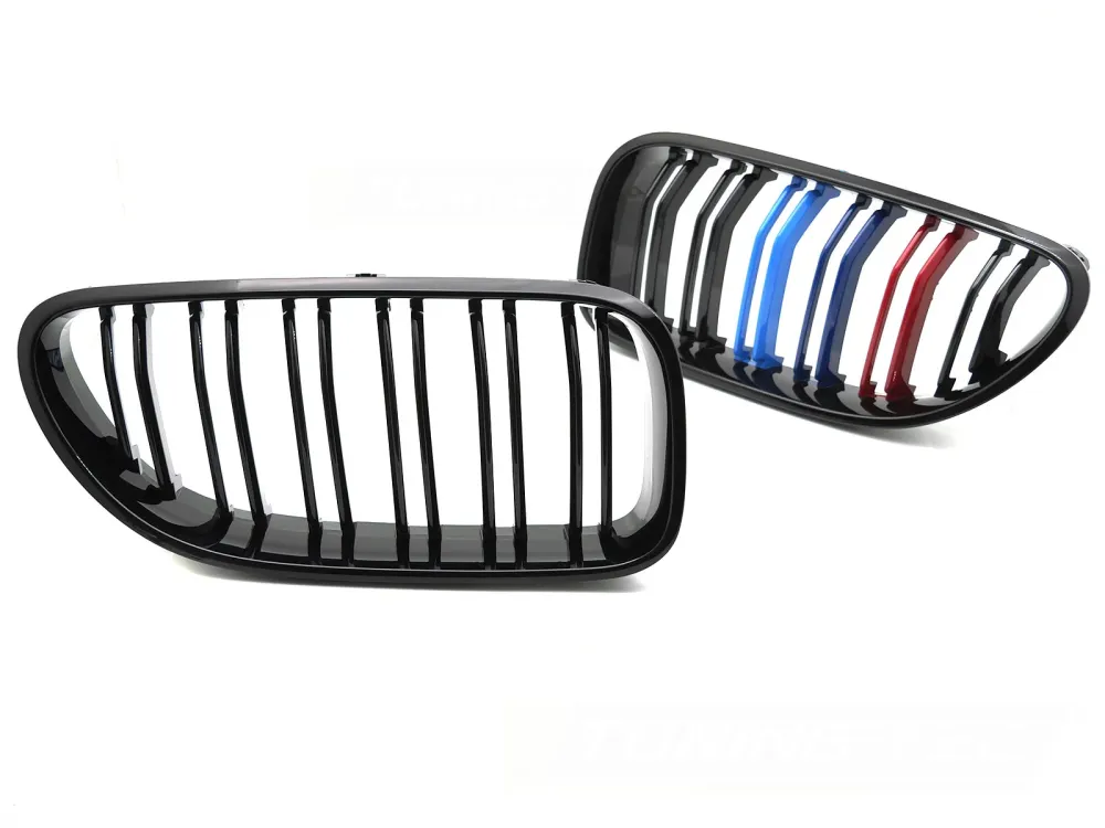 Grill BMW 6-Serie F12/F13 11-18 - Sport Glossy Black Tri-Colour Double Bar
