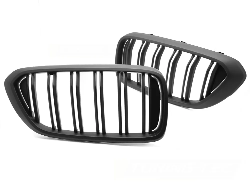 Grill BMW 6-Serie G32 (2017–2020) Sport Matt Svart Dobbel Bar - GRBMT2
