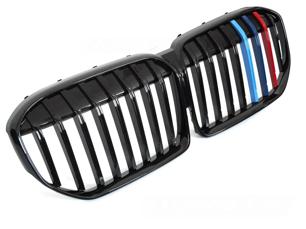 Grill BMW 7 Serie (G11/G12) LCI 19-22 - Blank Svart Tri-Colour