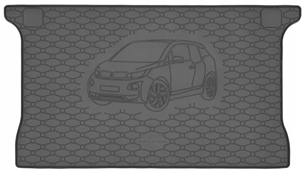 Bagasjeromsmatte Bmw i3 (2013-2022) – Luktfrie Gummi | Rigum