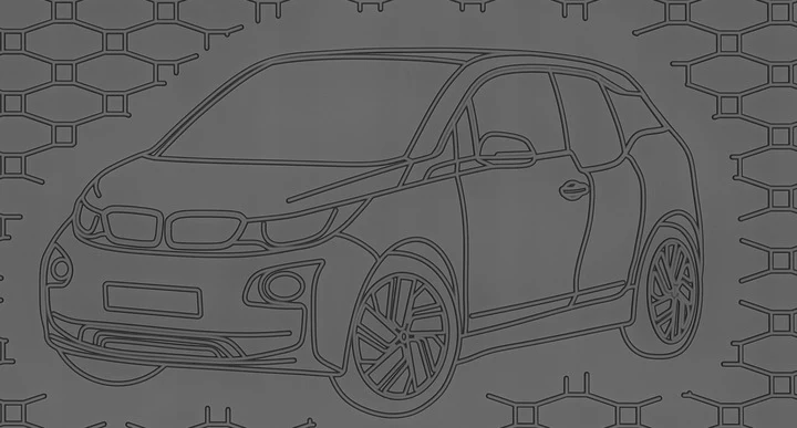 Bagasjeromsmatte Bmw i3 (2013-2022) – Luktfrie Gummi | Rigum
