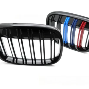 Grill BMW X1 F48 (2015–2020) Sport Glossy Svart Tri-Color Dobbel - GRBMU5