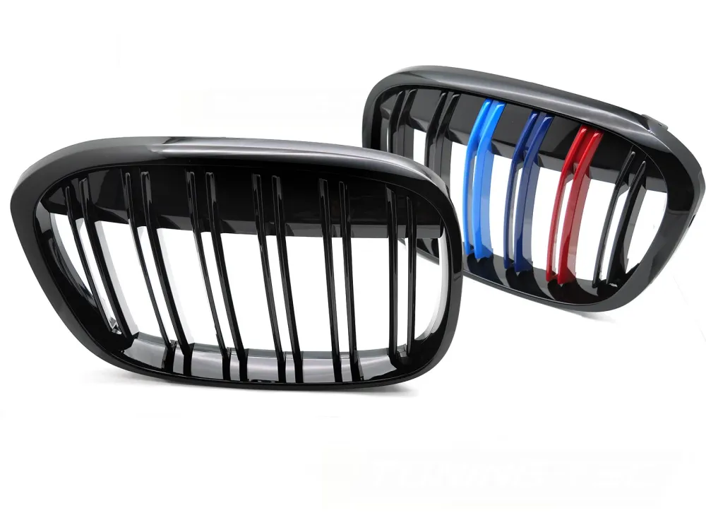 Grill BMW X1 F48 (2015–2020) Sport Glossy Svart Tri-Color Dobbel - GRBMU5