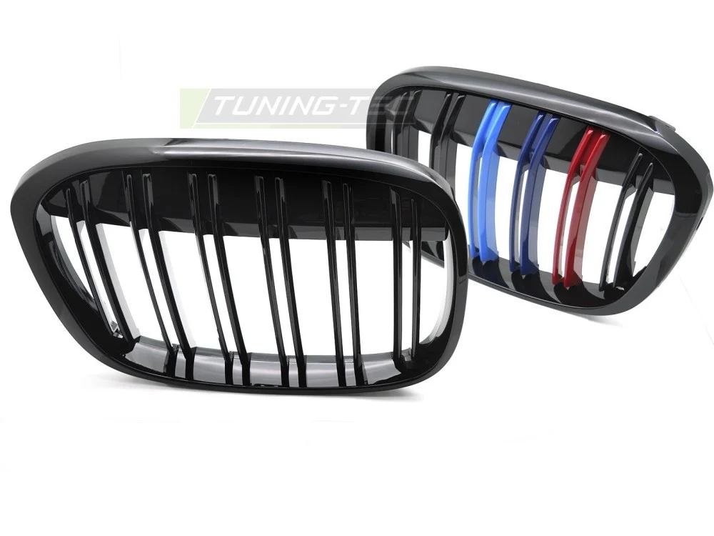 Grill BMW X1 F48 (2015–2020) Sport Glossy Svart Tri-Color Dobbel - GRBMU5
