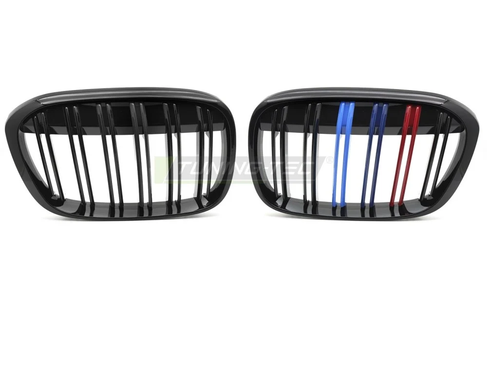 Grill BMW X1 F48 (2015–2020) Sport Glossy Svart Tri-Color Dobbel - GRBMU5