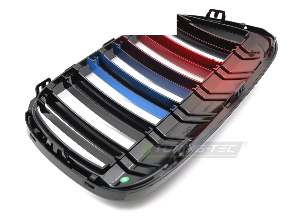 Grill BMW X1 F48 (2015–2020) Sport Glossy Svart Tri-Color Dobbel - GRBMU5