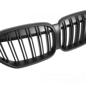 Grill BMW X1 F48 LCI (2020–2022) Sport Matt Svart Double Bar - GRBMU7