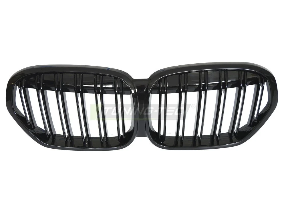 Grill BMW X1 F48 LCI (2020–2022) Sport Glossy Svart Dobbel - GRBMU6