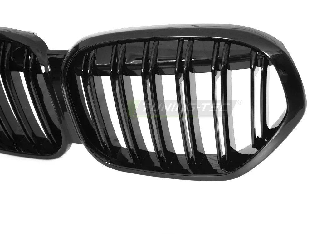 Grill BMW X1 F48 LCI (2020–2022) Sport Glossy Svart Dobbel - GRBMU6
