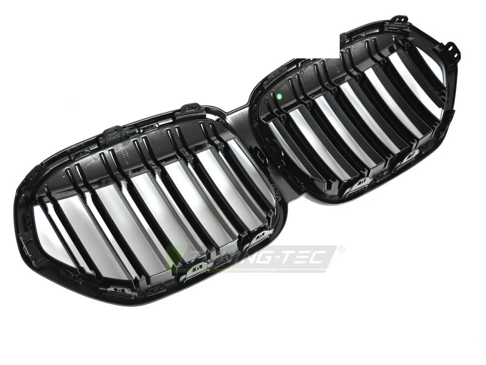 Grill BMW X1 F48 LCI (2020–2022) Sport Glossy Svart Dobbel - GRBMU6
