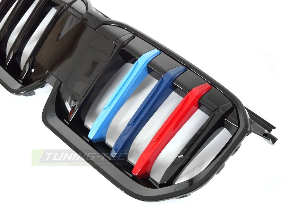 Grill BMW X1 U11 (2022–) Glossy Svart Tri-Colour - GRBMV1