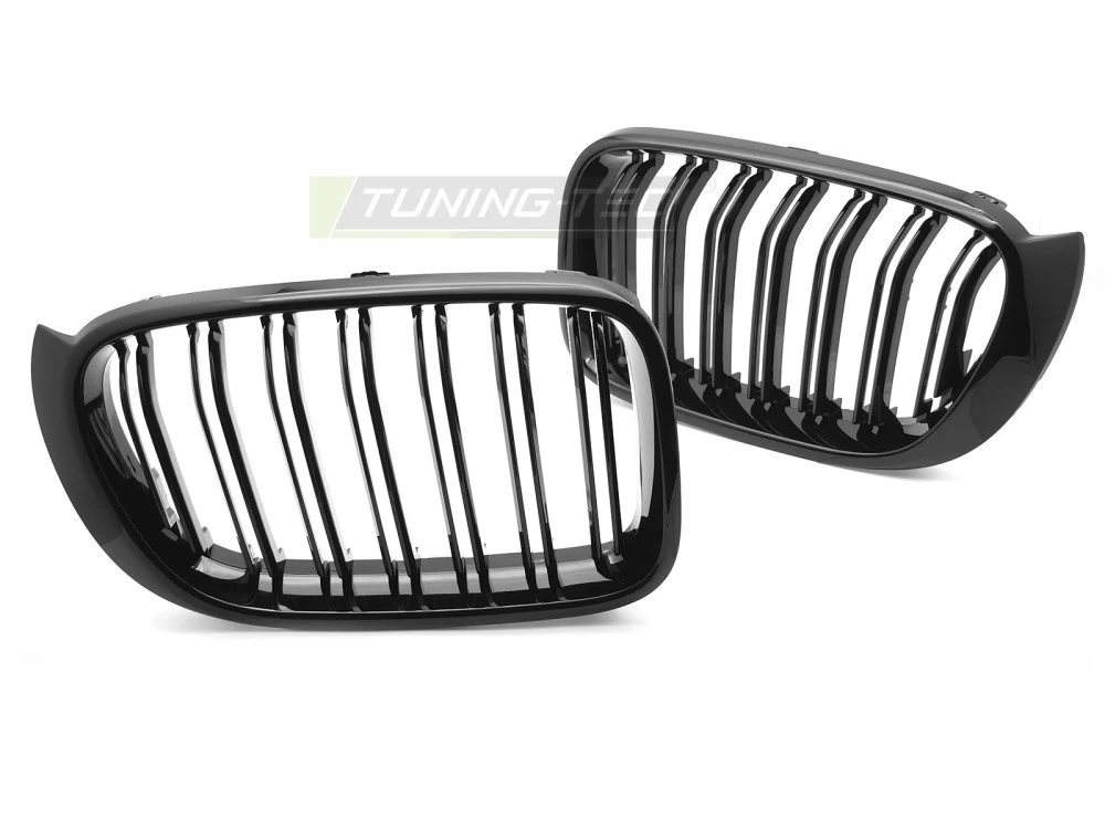 Grill BMW X3 F25 (2010–2017) Sport Glossy Svart Double Bar - GRBMV5-F25