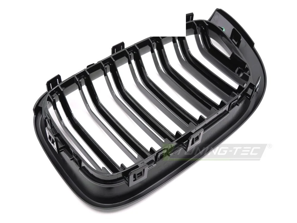 Grill BMW X3 F25 (2010–2017) Sport Glossy Svart Double Bar - GRBMV5-F25