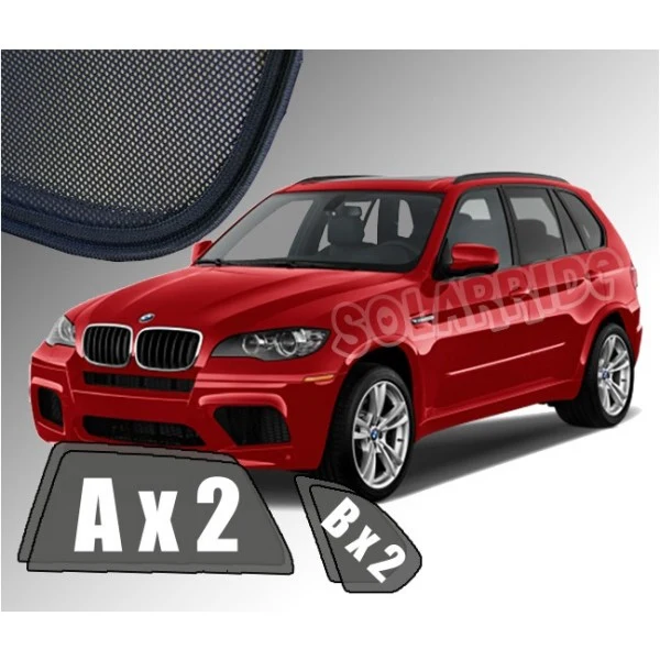 Solskjerm Bmw X5 (E70) (2006-2013) (4 stk)