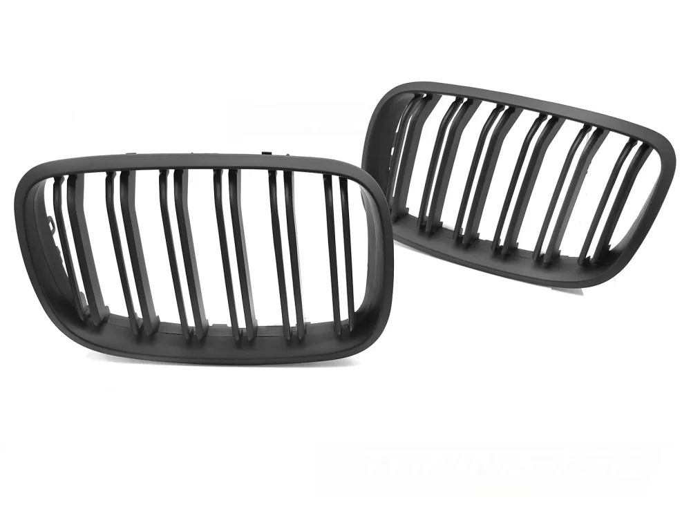 Grill BMW X6 E71 08-14 - Sport Matt Svart Double Bar