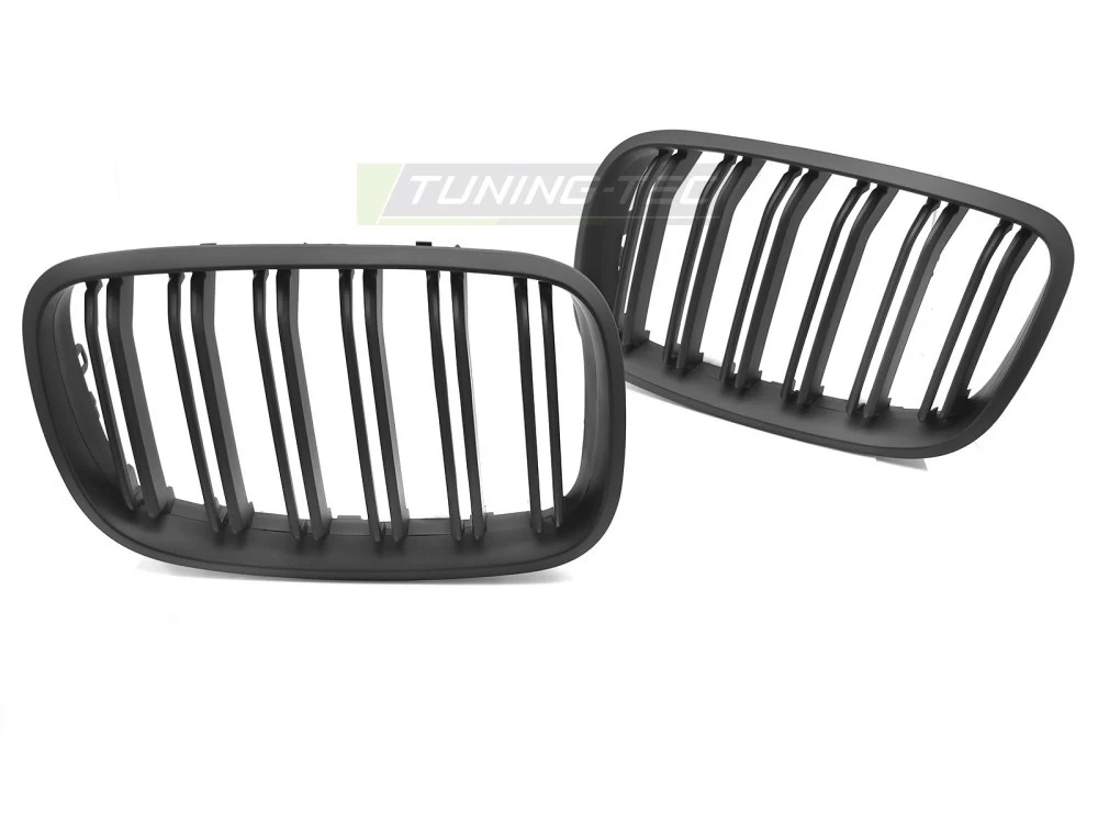 Grill BMW X6 E71 08-14 - Sport Matt Svart Double Bar