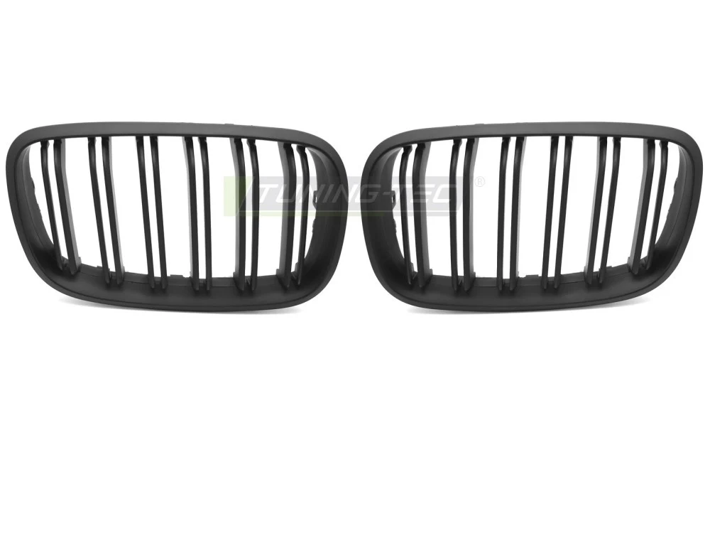 Grill BMW X6 E71 08-14 - Sport Matt Svart Double Bar