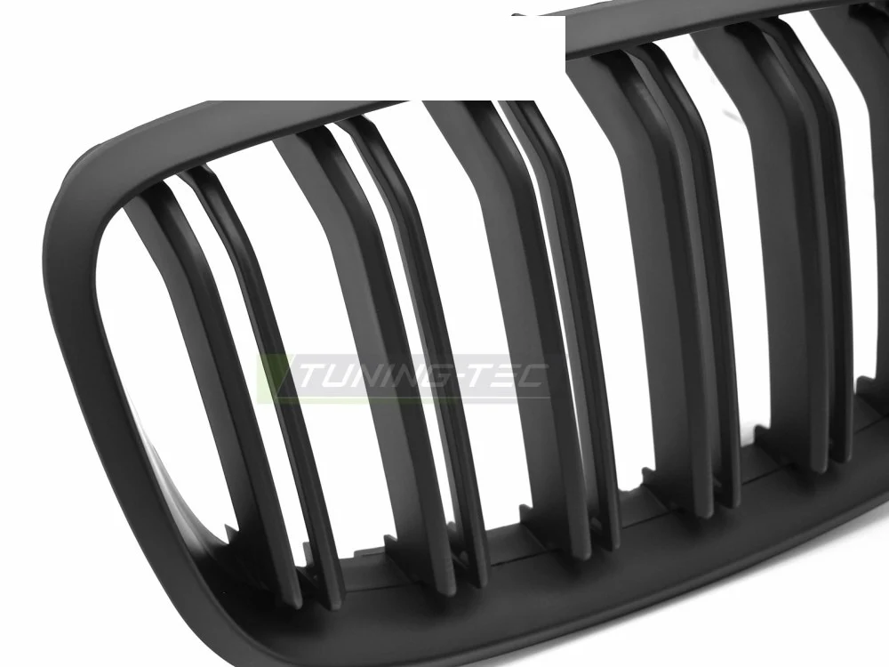 Grill BMW X6 E71 08-14 - Sport Matt Svart Double Bar