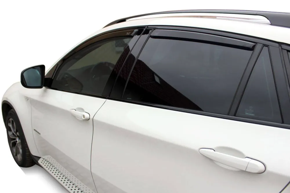 Vindavviser Bmw X6 (E71) / sett 4 stk. (2007-2014) – PMMA Plexi | Heko