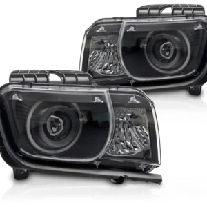 Frontlykter Chevrolet Camaro (2009–2013) Angel Eyes Svart - LPCT20