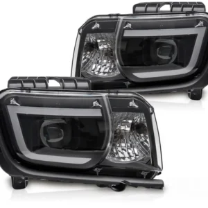 Frontlykter Chevrolet Camaro (2009–2013) Tube Light Svart - LPCT19