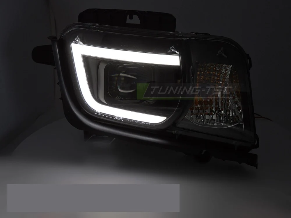 Frontlykter Chevrolet Camaro (2009–2013) Tube Light Svart - LPCT19