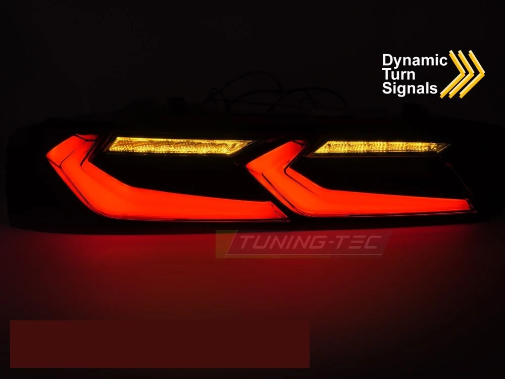 Baklykter Chevrolet Camaro (2016–2018) LED Rød/Svart - LDCT07