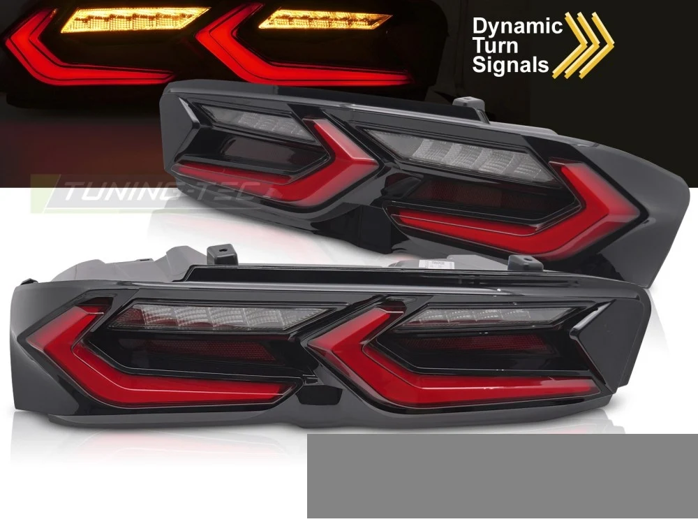 Baklykter Chevrolet Camaro (2019–2023) LED Rød/Svart - LDCT09