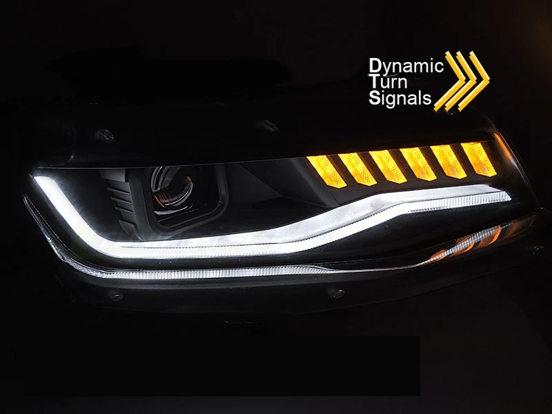 Frontlykter Chevrolet Camaro (2016–2019) HID Sekvensiell Svart - LPCT14