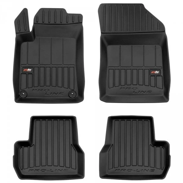 Gulvmatter Citroen C3 II (2009-2016) – 3D Premium med sidekant | Frogum