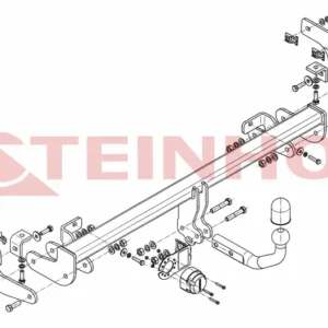 Tilhengerfeste Citroen C4 Cactus I (2014-2018) – fastmontert | Steinhof