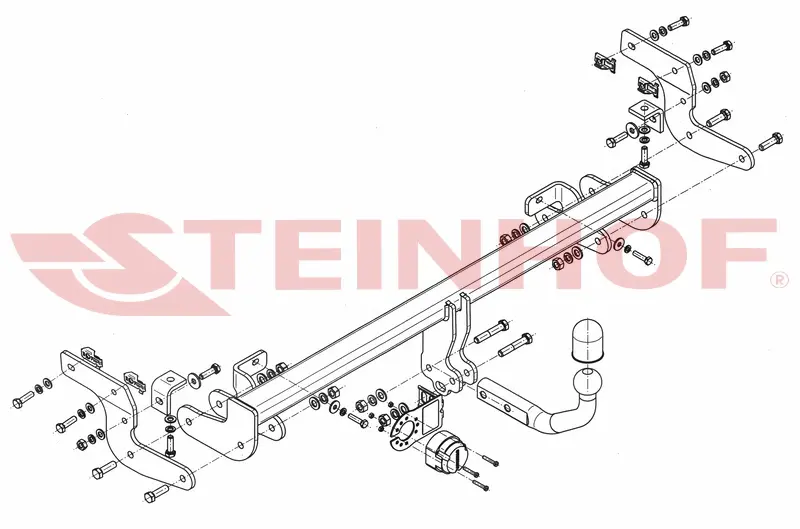 Tilhengerfeste Citroen C4 Cactus I (2014-2018) – fastmontert | Steinhof