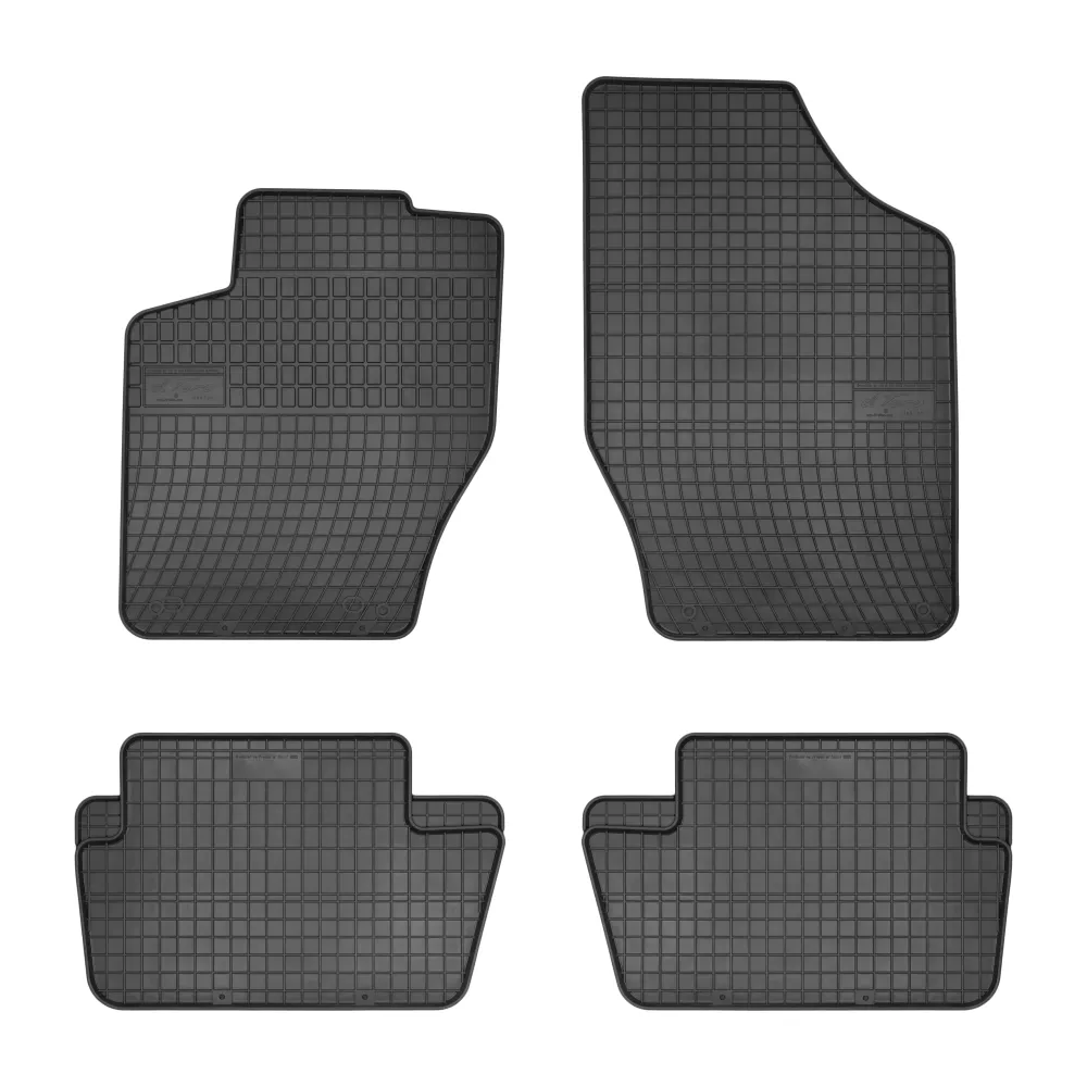 Gulvmatter Citroen C4 I / C4 II (2004-2010) – med sidekant på 1 cm | Frogum