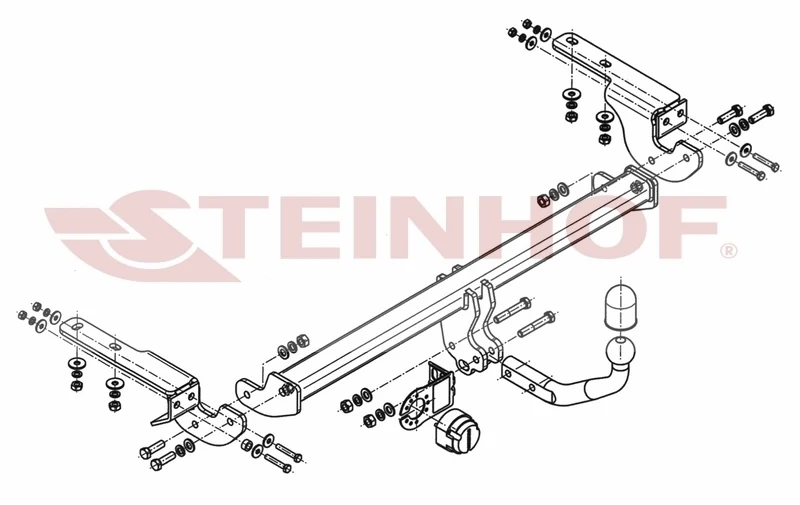 Tilhengerfeste Citroen DS4 (2011-) – fastmontert | Steinhof