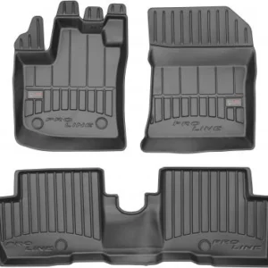 Gulvmatter Dacia Lodgy (2012-) – 3D Premium med sidekant | Frogum