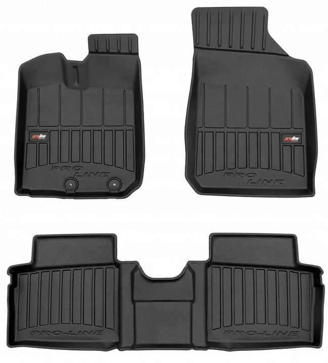 Gulvmatter Dacia Spring (2021-) – 3D Premium med sidekant | Frogum