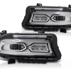 Frontlykter Dodge Charger (2014–2023) Full LED Krom - LPDO44