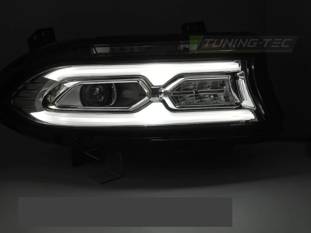 Frontlykter Dodge Charger (2014–2023) Full LED Krom - LPDO44