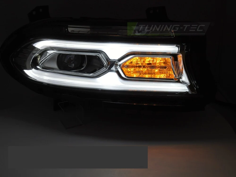 Frontlykter Dodge Charger (2014–2023) Full LED Krom - LPDO44