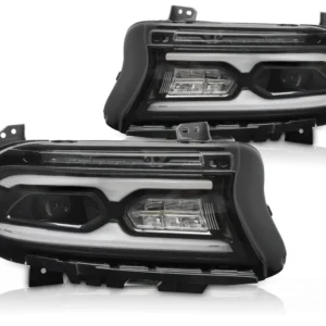 Frontlykter Dodge Charger (2014–2023) Full LED Svart - LPDO45