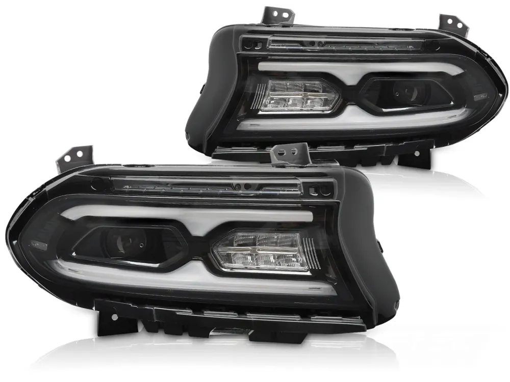 Frontlykter Dodge Charger (2014–2023) Full LED Svart - LPDO45