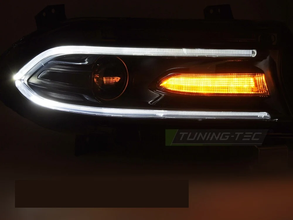 Frontlykter Dodge Charger (2014–2023) LED Svart - LPDO33