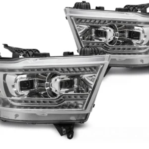 Frontlykter Dodge Ram (2019–2022) Full LED Krom - LPDO46