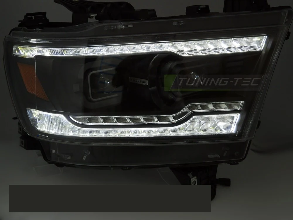 Frontlykter Dodge Ram (2019–2022) Full LED Svart - LPDO47