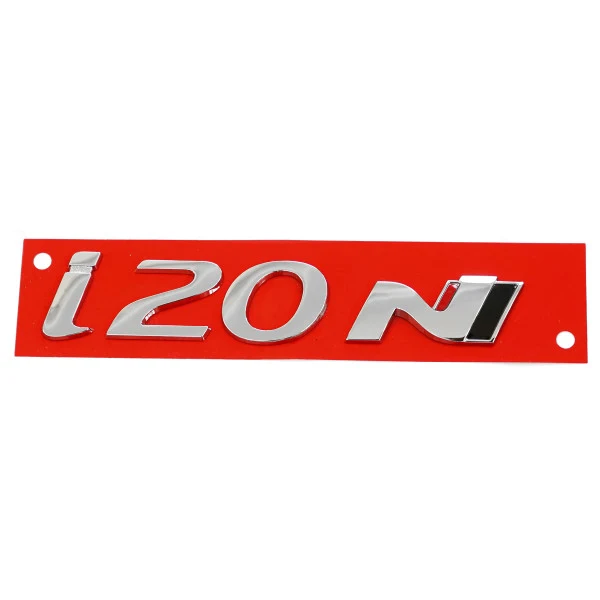 Emblem Hyundai i20N Chrome / Black / Red | Vag