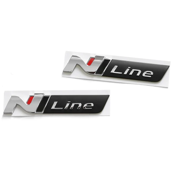 Emblem Hyundai N-Line Kona > Black / Chrome / Red | Vag