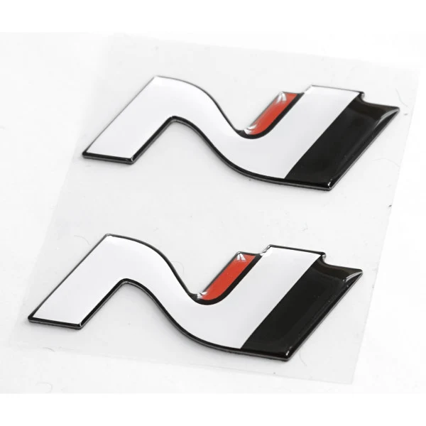 Emblem Hyundai N-Logo White / Black / Red | Vag