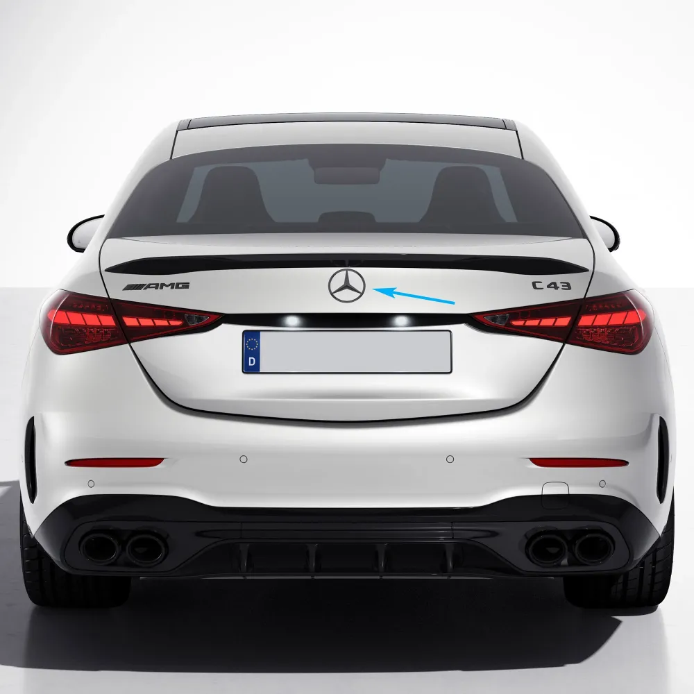 Emblem Mercedes stjerne W205 / W206 Sport Black Matt Edition | Mercedes-Benz